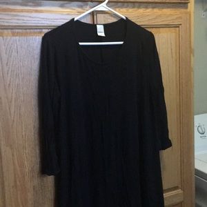Solid black tunic/dress